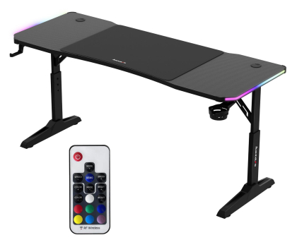 Biurko gamingowe Huzaro Hero 4.6 RGB Black HZ-HERO 4.6 RGB BLACK